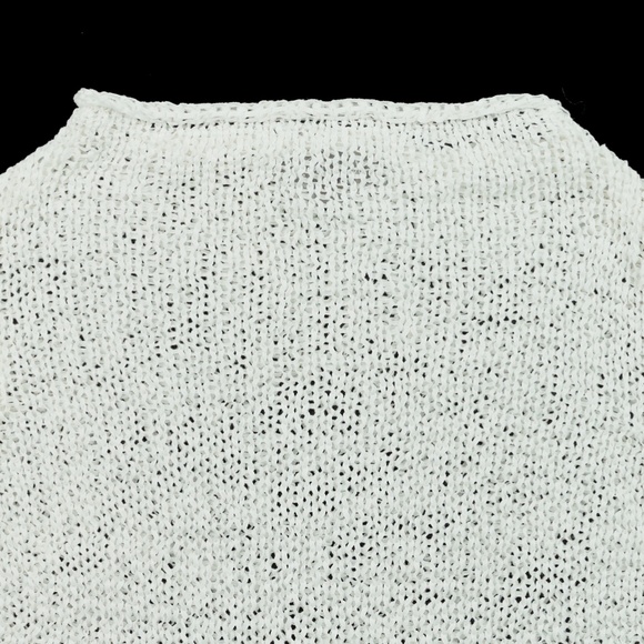 JCREW Size S Montauk Textured Sweater Tee - White $89 - Picture 3 of 4
